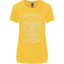 Motorcycle Repair Motorbike Biker Womens Wider Cut T-Shirt Yellow