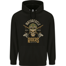 Motorcycle Riders Biker Motorbike Skull Childrens Kids Hoodie Black