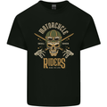 Motorcycle Riders Biker Motorbike Skull Kids T-Shirt Childrens Black
