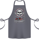 Motorcycle Road Race Biker Motorbike Skull Cotton Apron 100% Organic Steel