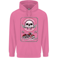 Motorcycle Road Race Biker Motorbike Skull Mens 80% Cotton Hoodie Azelea