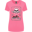 Motorcycle Road Race Biker Motorbike Skull Womens Wider Cut T-Shirt Azalea
