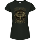 Motorcycle Roadrage Motorbike Biker Womens Petite Cut T-Shirt Black