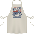 Motorcycle Superbike Birmingham U.K. Biker Cotton Apron 100% Organic Natural