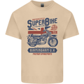 Motorcycle Superbike Birmingham U.K. Biker Mens Cotton T-Shirt Tee Top Sand