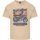 Motorcycle Superbike Birmingham U.K. Biker Mens Cotton T-Shirt Tee Top Sand