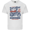 Motorcycle Superbike Birmingham U.K. Biker Mens Cotton T-Shirt Tee Top White