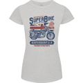 Motorcycle Superbike Birmingham U.K. Biker Womens Petite Cut T-Shirt Sports Grey