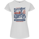 Motorcycle Superbike Birmingham U.K. Biker Womens Petite Cut T-Shirt White