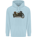 Motorcycle and Sidecar Biker Motorbike Childrens Kids Hoodie Light Blue