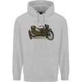 Motorcycle and Sidecar Biker Motorbike Childrens Kids Hoodie Sports Grey