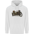 Motorcycle and Sidecar Biker Motorbike Childrens Kids Hoodie White