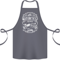 Motorcycle and Sidecar Biker Motorbike Cotton Apron 100% Organic Steel