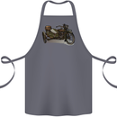 Motorcycle and Sidecar Biker Motorbike Cotton Apron 100% Organic Steel