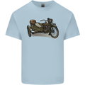 Motorcycle and Sidecar Biker Motorbike Kids T-Shirt Childrens Light Blue