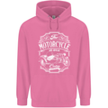 Motorcycle and Sidecar Biker Motorbike Mens 80% Cotton Hoodie Azelea
