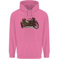 Motorcycle and Sidecar Biker Motorbike Mens 80% Cotton Hoodie Azelea