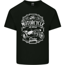 Motorcycle and Sidecar Biker Motorbike Mens Cotton T-Shirt Tee Top Black