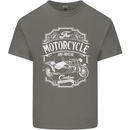 Motorcycle and Sidecar Biker Motorbike Mens Cotton T-Shirt Tee Top Charcoal