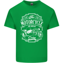 Motorcycle and Sidecar Biker Motorbike Mens Cotton T-Shirt Tee Top Irish Green