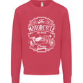 Motorcycle and Sidecar Biker Motorbike Mens Sweatshirt Jumper Heliconia