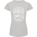 Motorcycle and Sidecar Biker Motorbike Womens Petite Cut T-Shirt Sports Grey