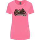Motorcycle and Sidecar Biker Motorbike Womens Wider Cut T-Shirt Azalea