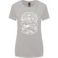 Motorcycle and Sidecar Biker Motorbike Womens Wider Cut T-Shirt Sports Grey