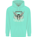 Motorcycles Ride Hard Biker Skull Motorbike Mens 80% Cotton Hoodie Peppermint