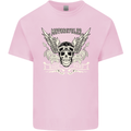 Motorcycles Ride Hard Biker Skull Motorbike Mens Cotton T-Shirt Tee Top Light Pink