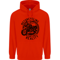 Motorcycling Motorbike Motorcycle Biker Childrens Kids Hoodie Bright Red