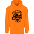 Motorcycling Motorbike Motorcycle Biker Childrens Kids Hoodie Orange