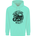 Motorcycling Motorbike Motorcycle Biker Childrens Kids Hoodie Peppermint