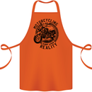 Motorcycling Motorbike Motorcycle Biker Cotton Apron 100% Organic Orange
