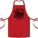 Motorcycling Motorbike Motorcycle Biker Cotton Apron 100% Organic Red