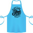 Motorcycling Motorbike Motorcycle Biker Cotton Apron 100% Organic Turquoise