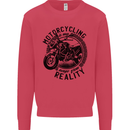 Motorcycling Motorbike Motorcycle Biker Kids Sweatshirt Jumper Heliconia