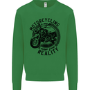 Motorcycling Motorbike Motorcycle Biker Kids Sweatshirt Jumper Irish Green