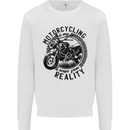 Motorcycling Motorbike Motorcycle Biker Kids Sweatshirt Jumper White