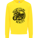 Motorcycling Motorbike Motorcycle Biker Kids Sweatshirt Jumper Yellow