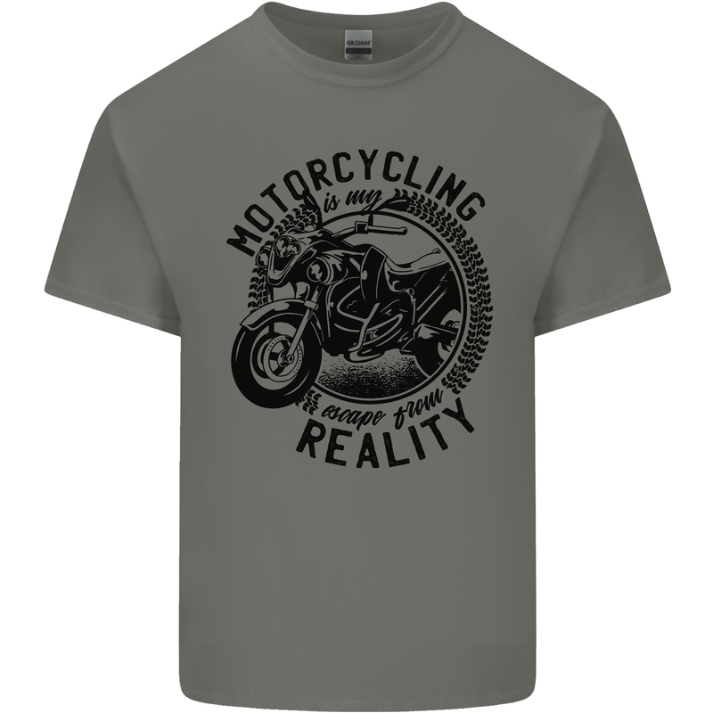Motorcycling Motorbike Motorcycle Biker Mens Cotton T-Shirt Tee Top Charcoal