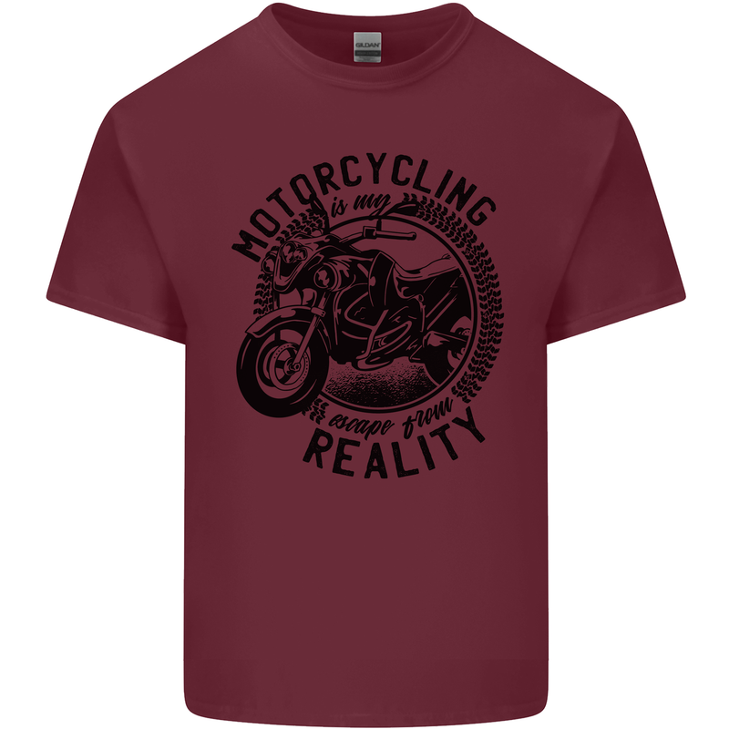 Motorcycling Motorbike Motorcycle Biker Mens Cotton T-Shirt Tee Top Maroon