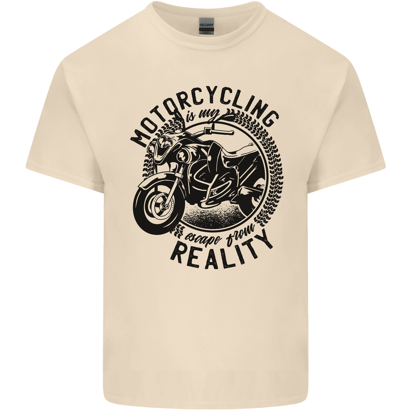 Motorcycling Motorbike Motorcycle Biker Mens Cotton T-Shirt Tee Top Natural