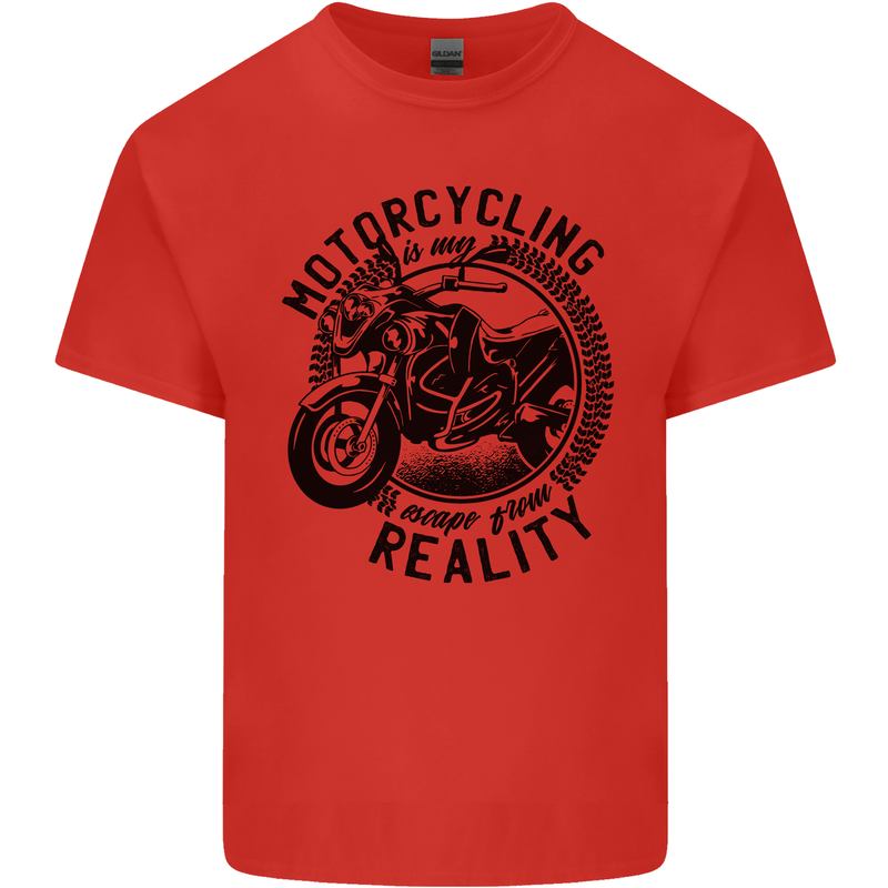 Motorcycling Motorbike Motorcycle Biker Mens Cotton T-Shirt Tee Top Red