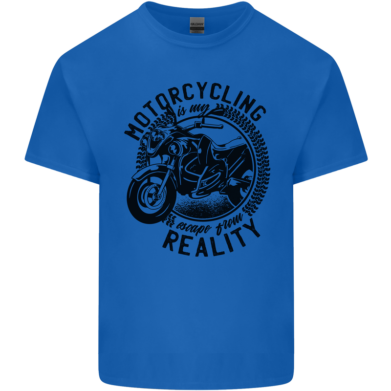 Motorcycling Motorbike Motorcycle Biker Mens Cotton T-Shirt Tee Top Royal Blue