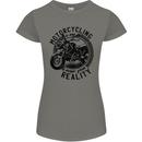 Motorcycling Motorbike Motorcycle Biker Womens Petite Cut T-Shirt Charcoal