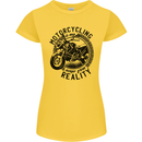 Motorcycling Motorbike Motorcycle Biker Womens Petite Cut T-Shirt Yellow