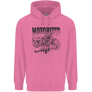 Motorized Life Biker Motorbike Motorcycle Childrens Kids Hoodie Azalea