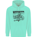 Motorized Life Biker Motorbike Motorcycle Childrens Kids Hoodie Peppermint