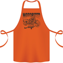 Motorized Life Biker Motorbike Motorcycle Cotton Apron 100% Organic Orange